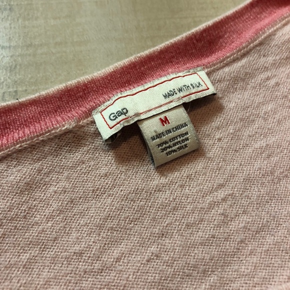 Gap Light Pink Button Down Cardigan Sweater - Picture 3 of 4
